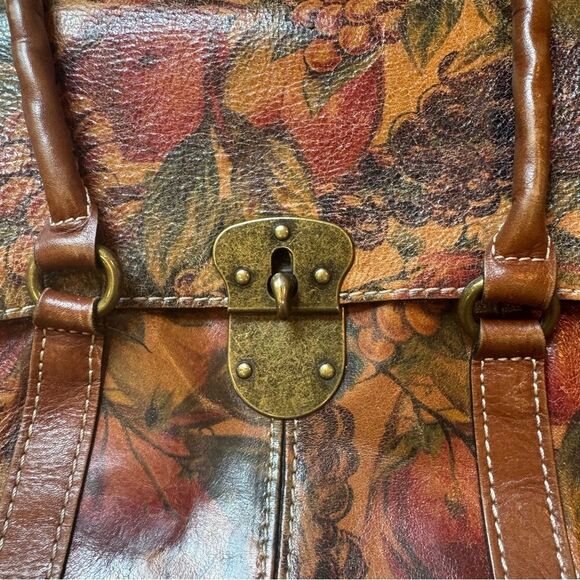 Patricia Nash Fruit/Grape Pattern Leather Bag - Picture 2 of 16